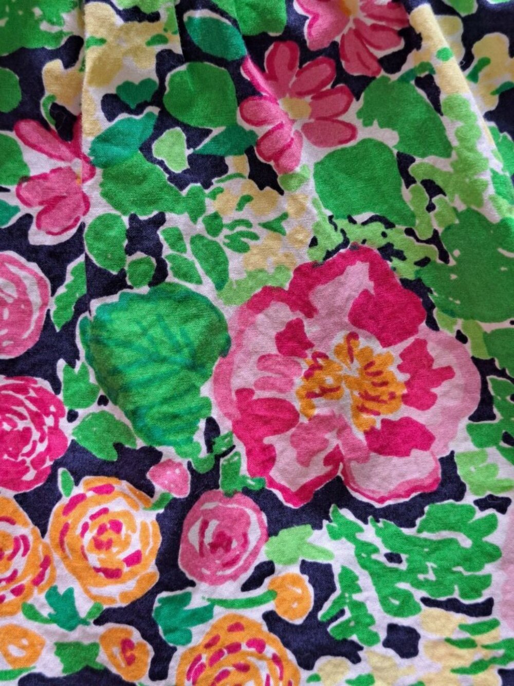 Lilly Pulitzer Gardenia Floral-Print Sleeveless Peplum Top 6 Multicolor Cotton - Picture 2 of 15
